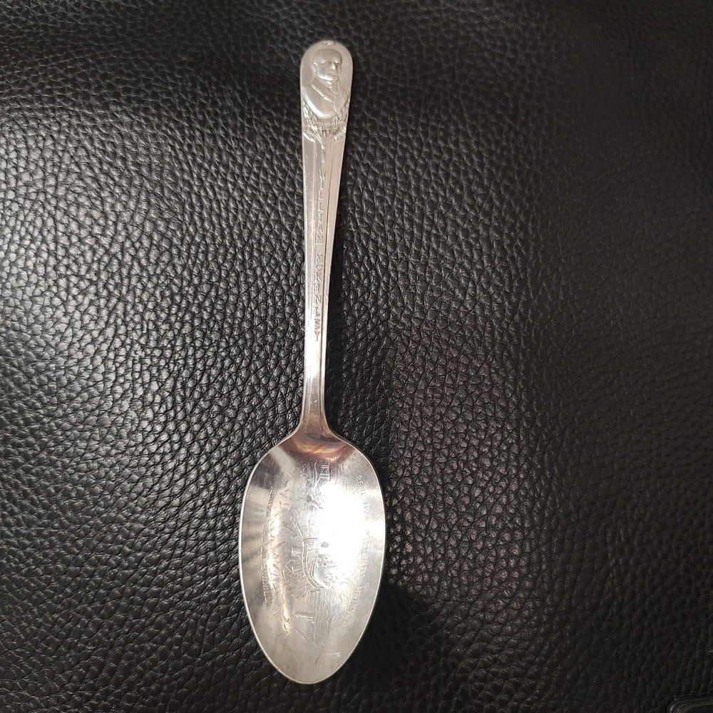 Vtg WM Rogers Silver Plated Souvenir Spoon William McKinley‎ Antique 25th Pres